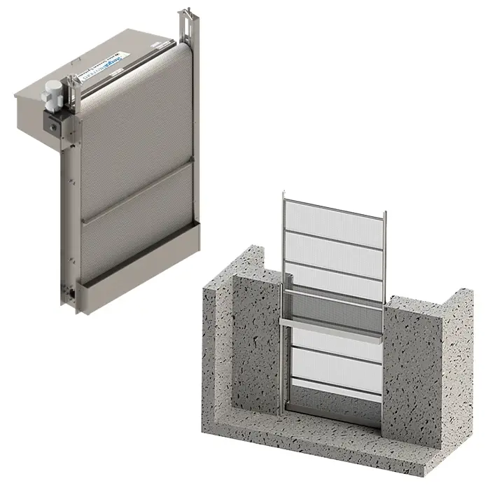 Pantallas de agua Cambridge estática y móvil para filtración