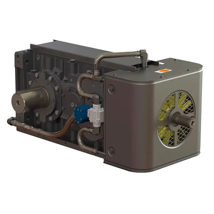 Sistema de enfriamiento DuraPlate instalado en un reductor Falk V-Class.